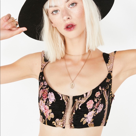 For Love & Lemons Brocade Top - Picture 5 of 7